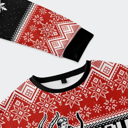 Tokyo-Tiger Krampus Takes Children Christmas Ugly Sweatshirt