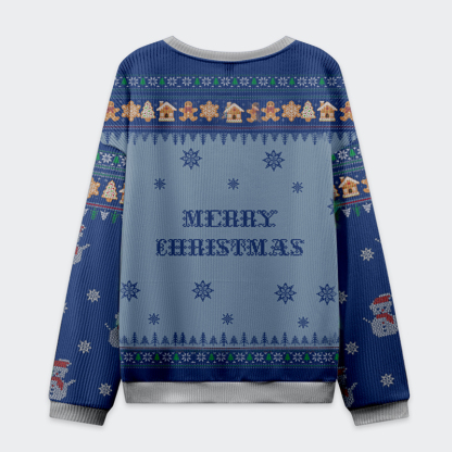 Tokyo-Tiger Christmas Chaos: Cat, Crow And Fish Unite Christmas Ugly Sweatshirt