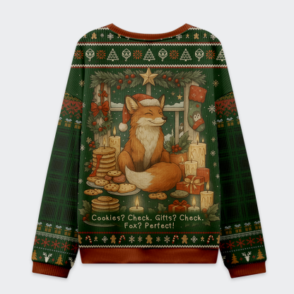 Tokyo-Tiger Cookies, Candles, and a Foxy Holiday Christmas Ugly Sweatshirt