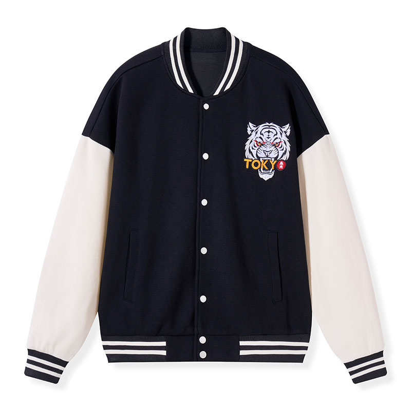 Tokyo-Tiger Cawfee Funny Japan Meme Varsity Jacket
