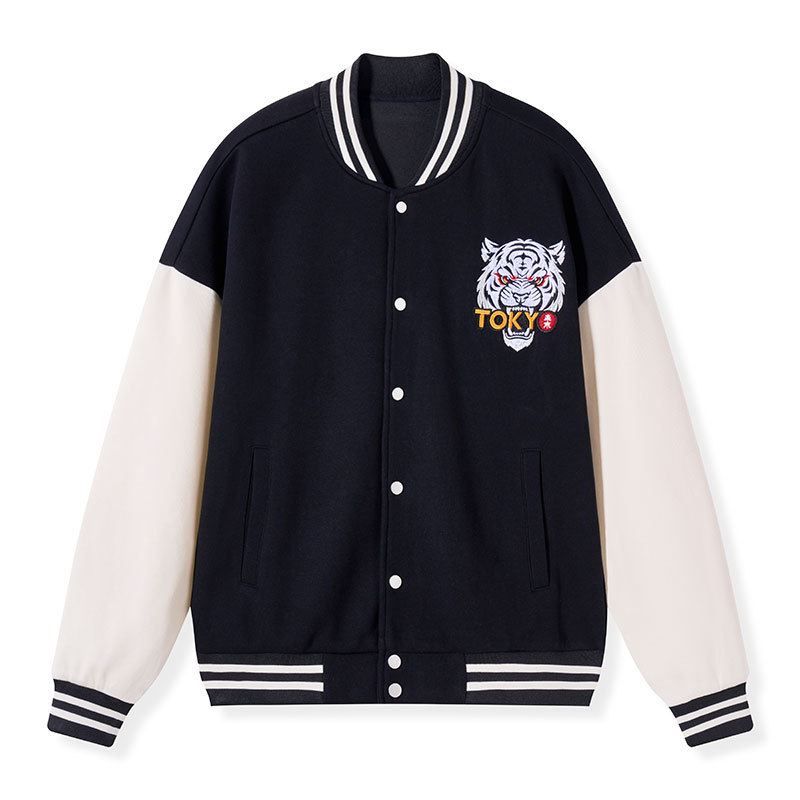 Tokyo-Tiger Cawfee Funny Japan Meme Varsity Jacket