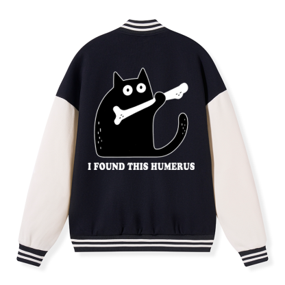 Tokyo-Tiger Cat Found This Humerus Embroidery Varsity Jacket