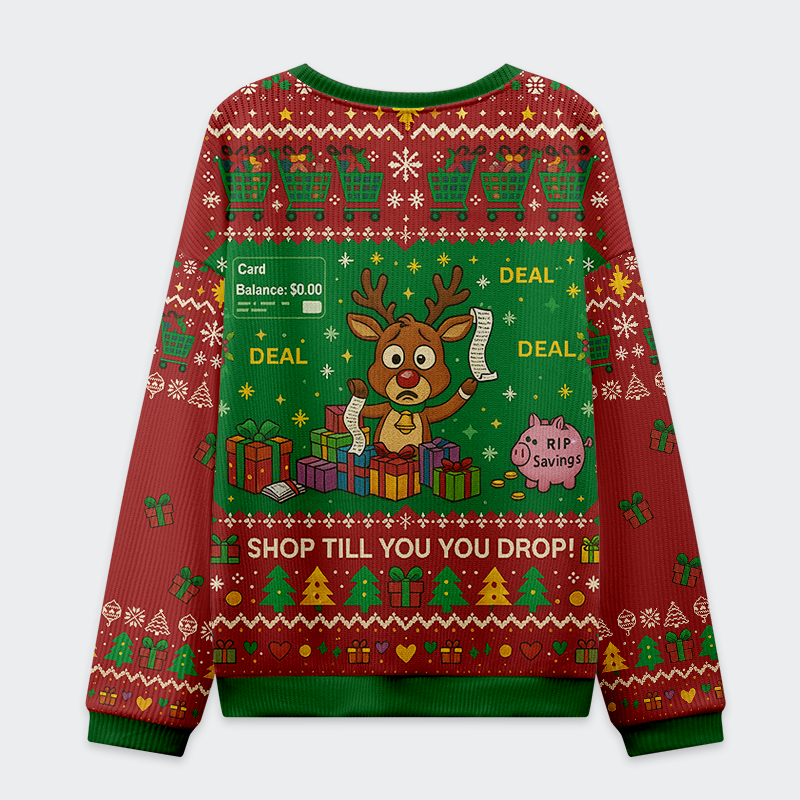Tokyo-Tiger RIP Savings: Broke for the Holidays Christmas Ugly Sweatshirt