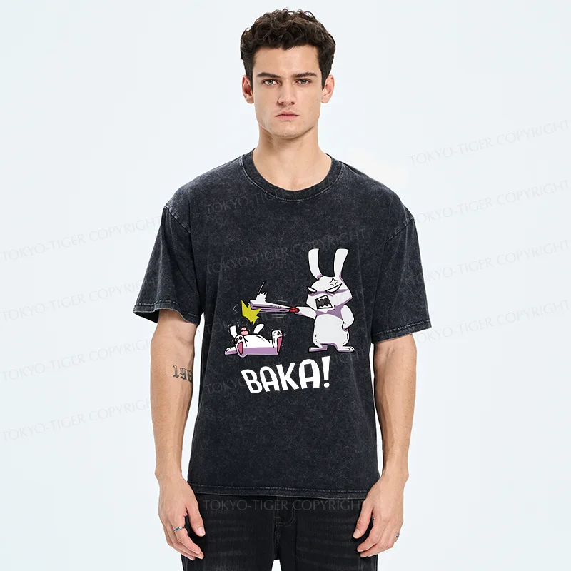 Tokyo-Tiger Stupid Rabbit Washed T-Shirt