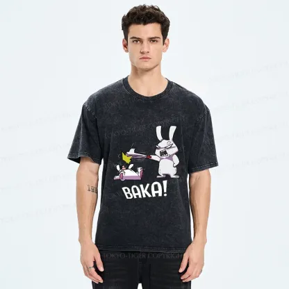 Tokyo-Tiger Stupid Rabbit Washed T-Shirt