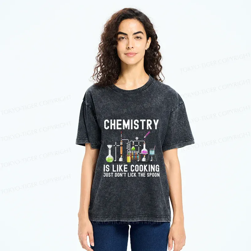 Tokyo-Tiger Interesting Chemistry Washed T-Shirt