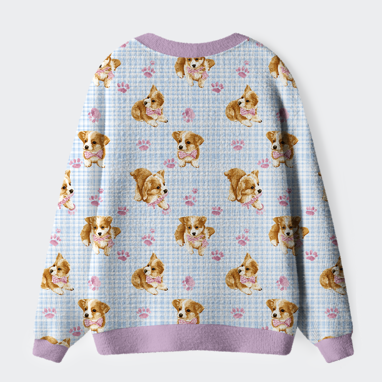 Tokyo-Tiger Paws and Corgi Cuties Ugly Cardigan Sweater