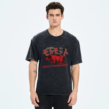 Tokyo-Tiger Terrible Guinea Pig Washed T-Shirt