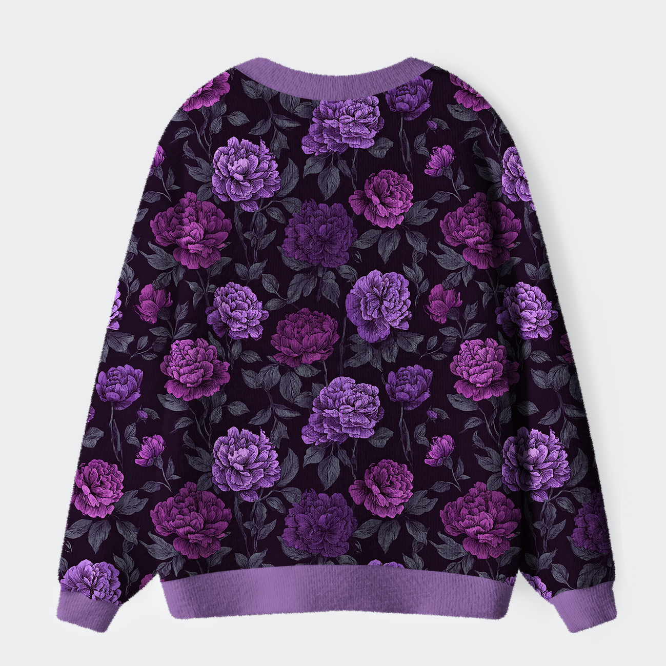 Tokyo-Tiger Peony Grace Ugly Cardigan Sweater