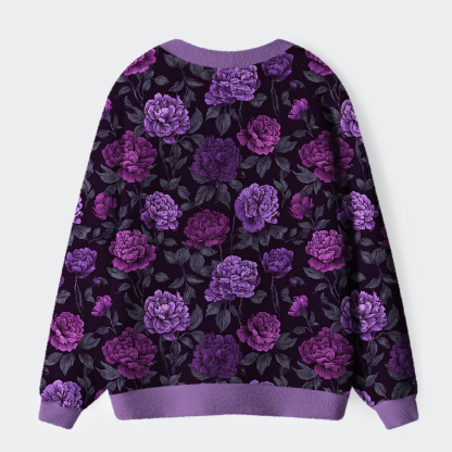 Tokyo-Tiger Peony Grace Ugly Cardigan Sweater