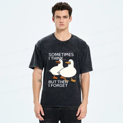 Tokyo-Tiger Funny Goose Washed T-Shirt