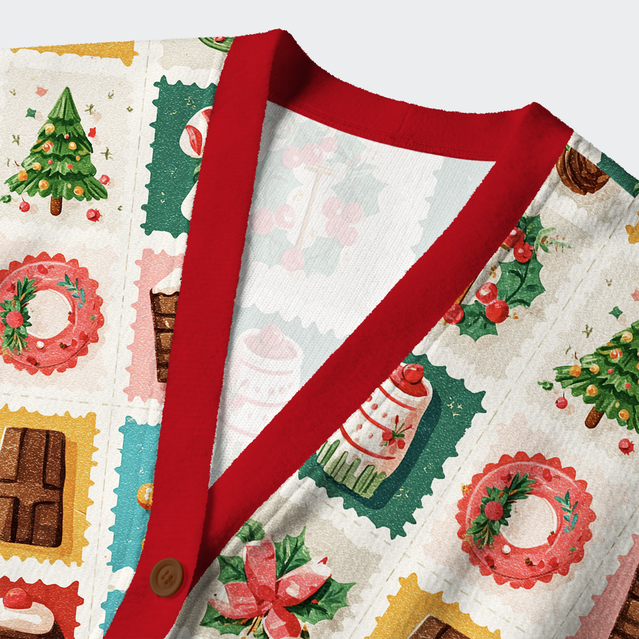 Tokyo-Tiger Gingerbread & Joy Ugly Cardigan Sweater