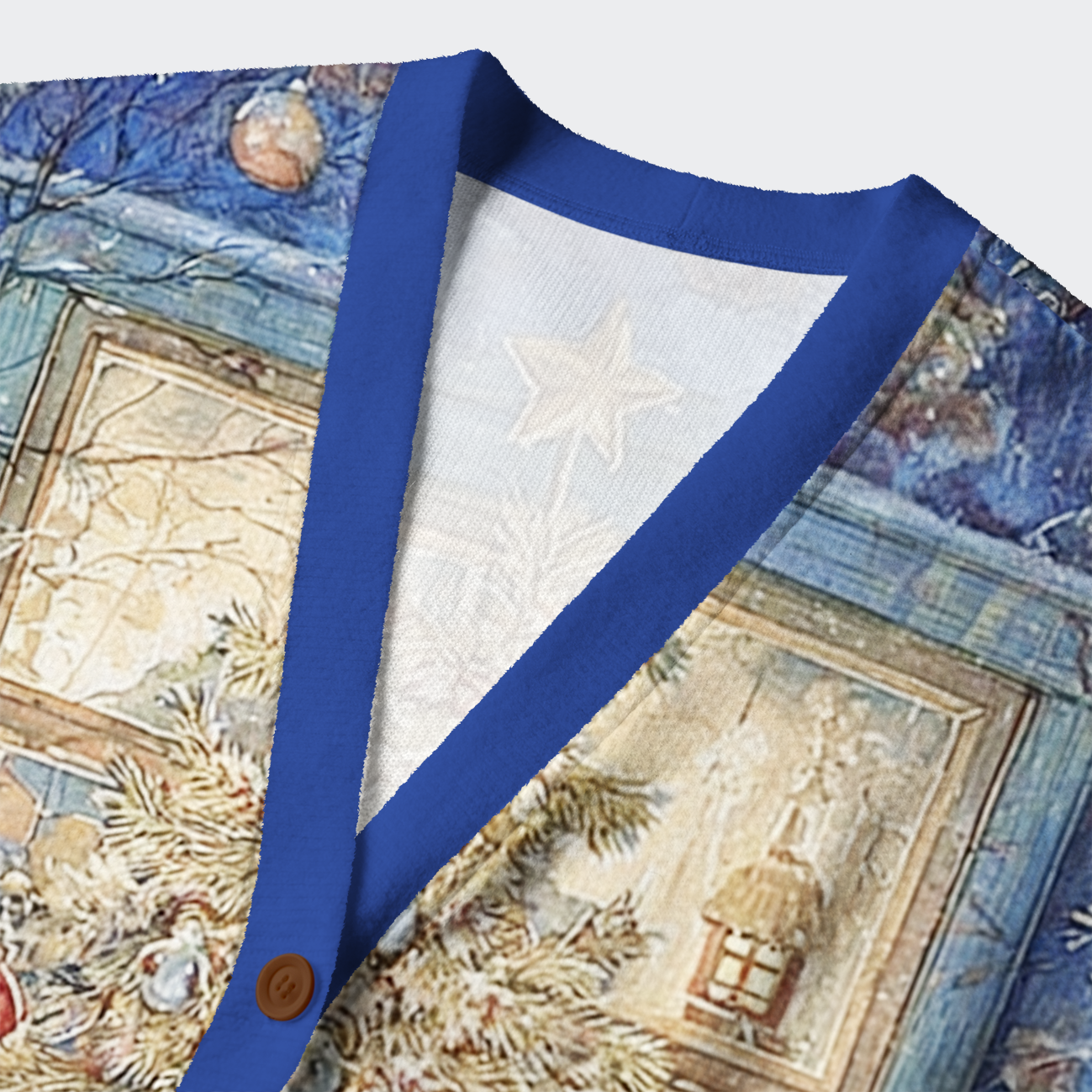 Tokyo-Tiger Meowy Christmas Wonderland  Ugly Cardigan Sweater