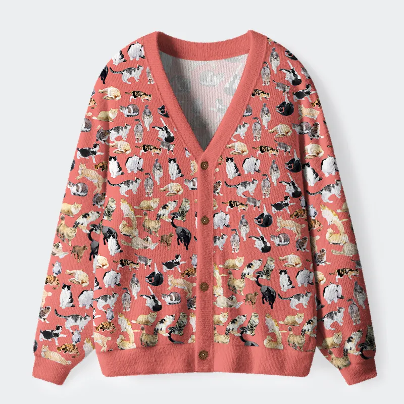 Tokyo-Tiger Cats Collection Ugly Cardigan Sweater