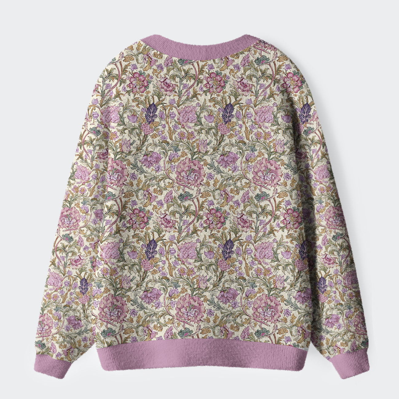 Tokyo-Tiger Victorian Floral Ugly Cardigan Sweater