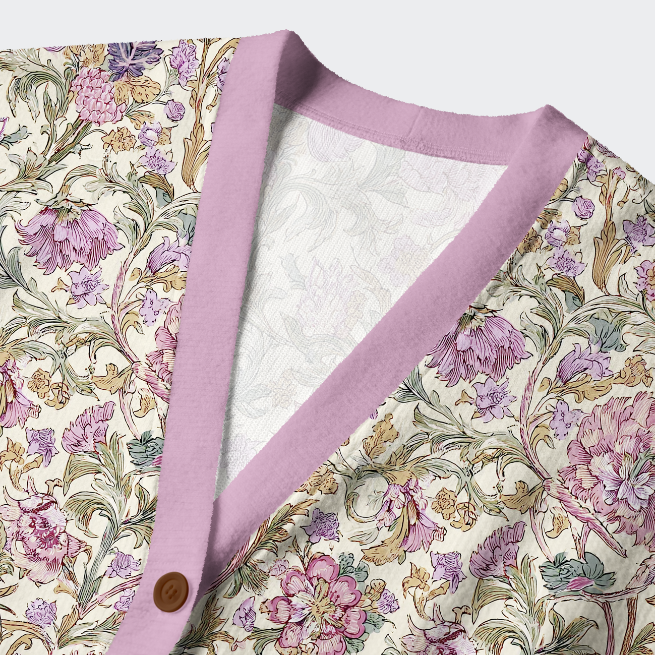 Tokyo-Tiger Victorian Floral Ugly Cardigan Sweater