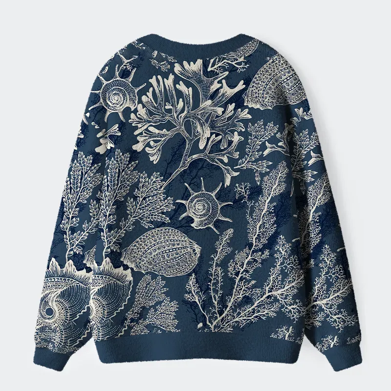 Tokyo-Tiger Marine Mystery Ugly Cardigan Sweater