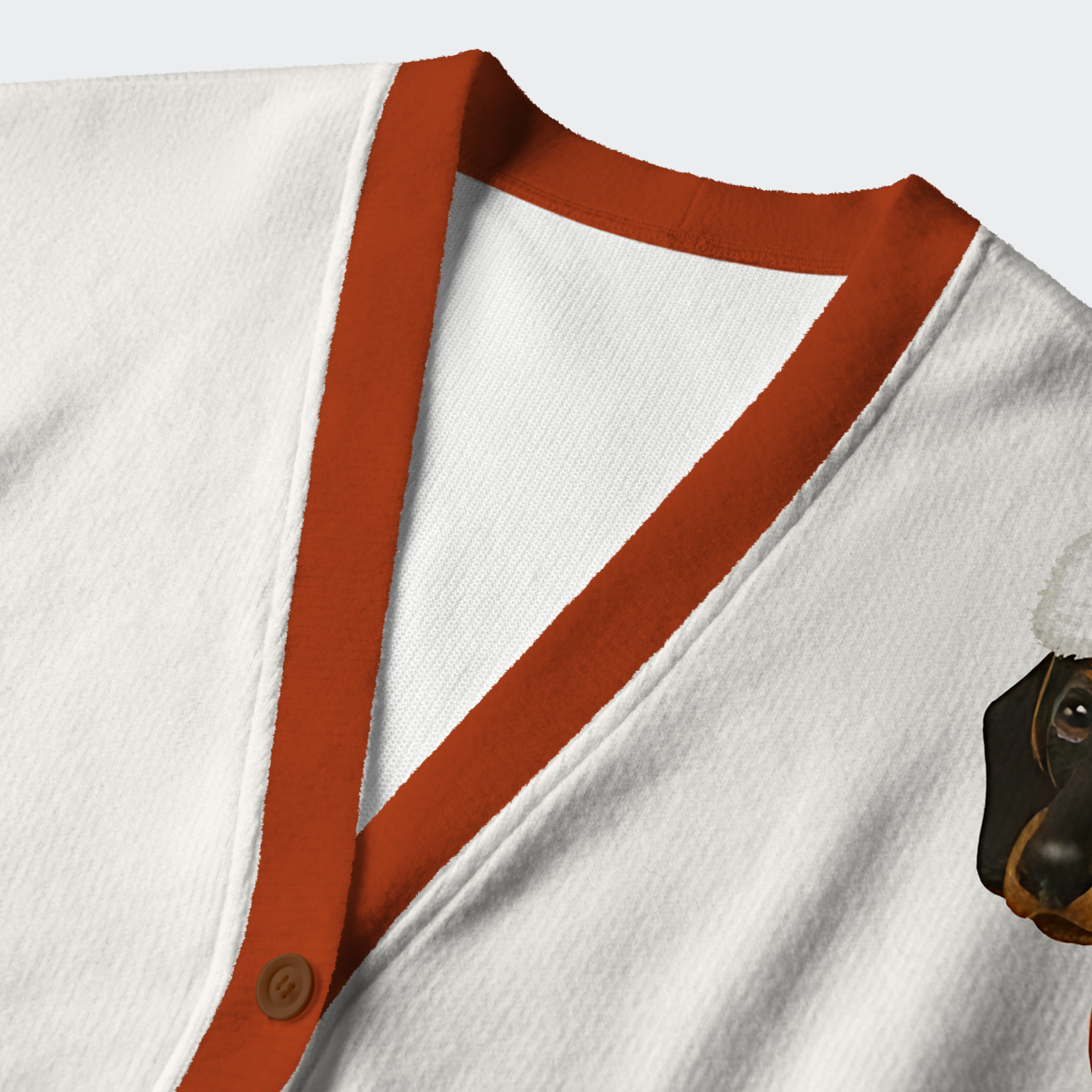 Tokyo-Tiger Santa's Little Helper Dog Ugly Cardigan Sweater