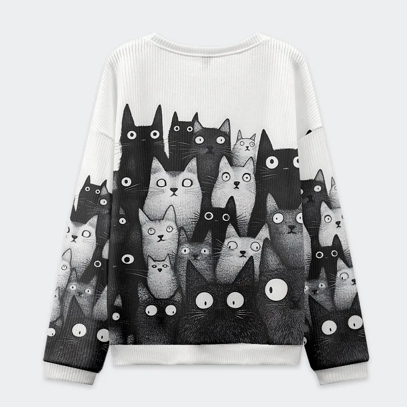 Tokyo-Tiger The Judgmental Stare Of Catsa Christmas Ugly Sweatshirt