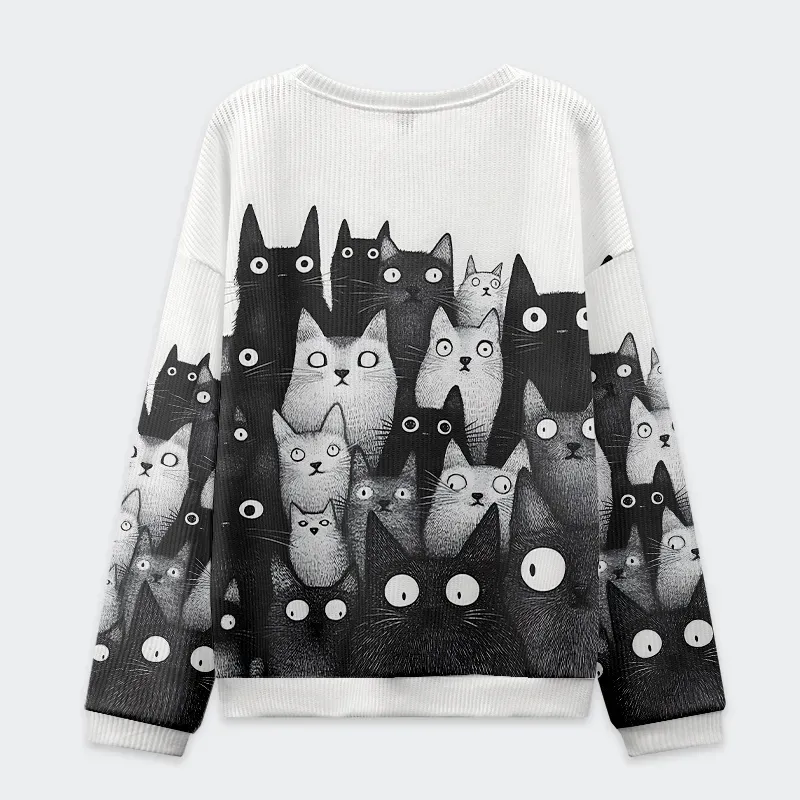 Tokyo-Tiger The Judgmental Stare Of Catsa Christmas Ugly Sweatshirt
