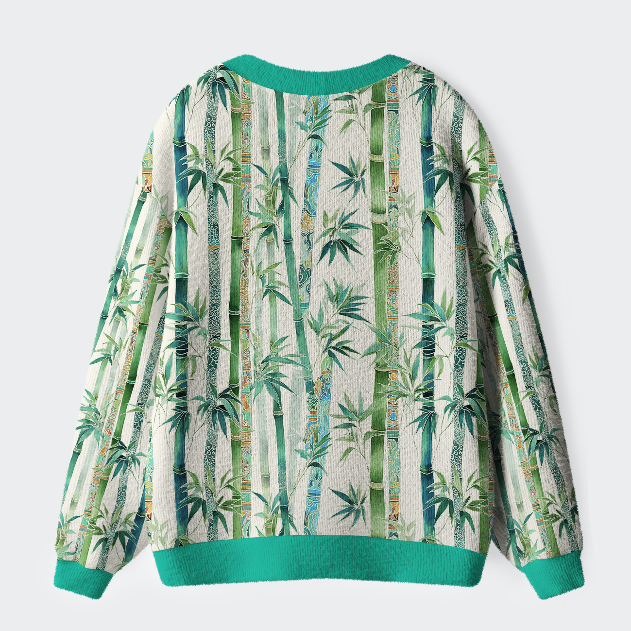 Tokyo-Tiger Zen Bamboo Serenity Ugly Cardigan Sweater