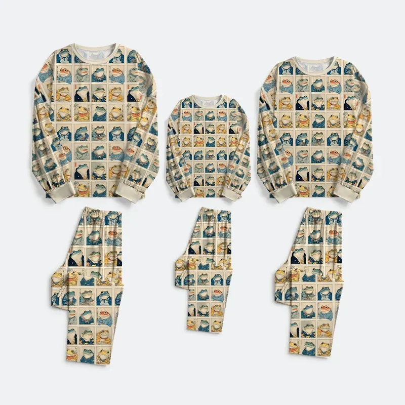 Tokyo-Tiger Many Frogs Are Watching You Family Pajama Sets