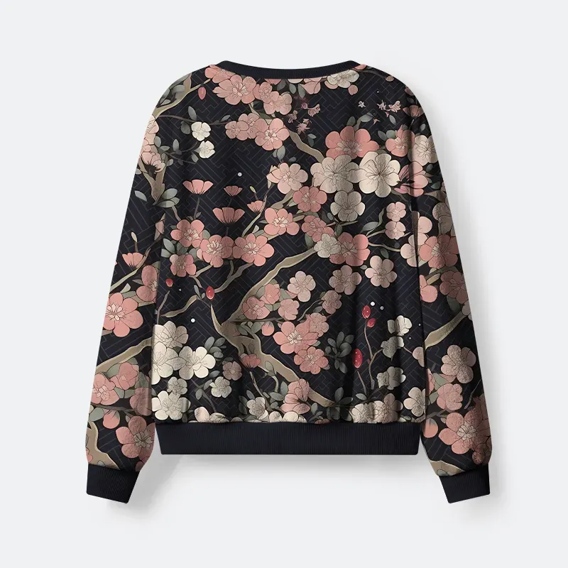 Tokyo-Tiger Blooming Sakura Flannel Pajama Set