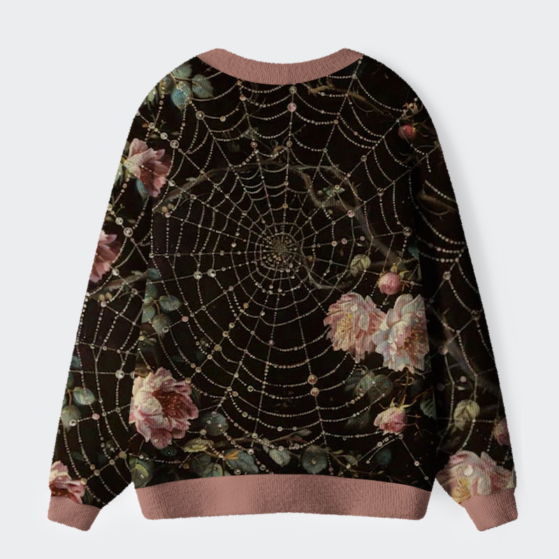 Tokyo-Tiger The Spider’s Tapestry Ugly Cardigan Sweater