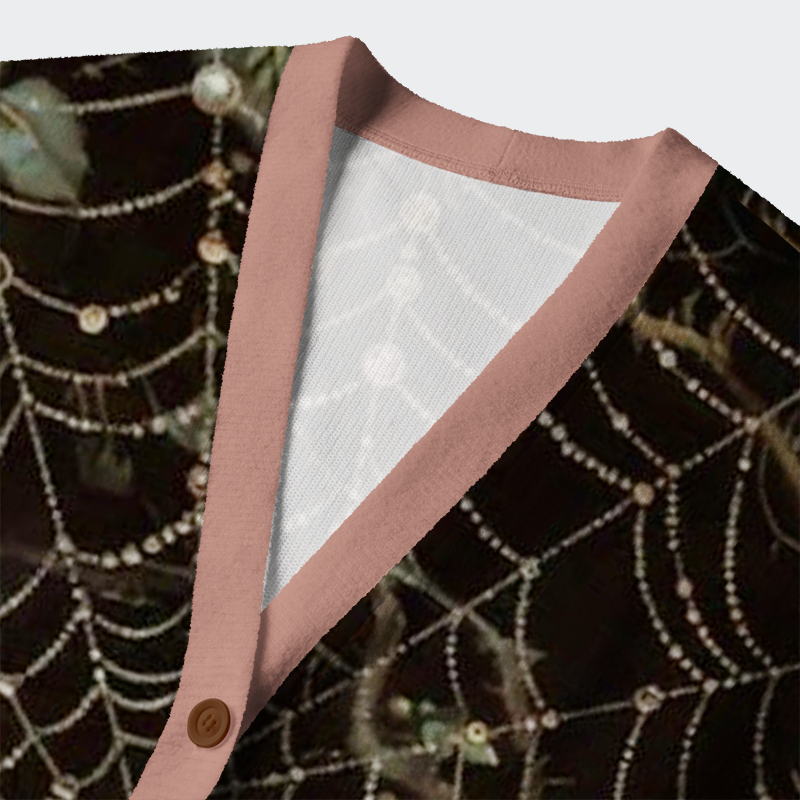 Tokyo-Tiger The Spider’s Tapestry Ugly Cardigan Sweater