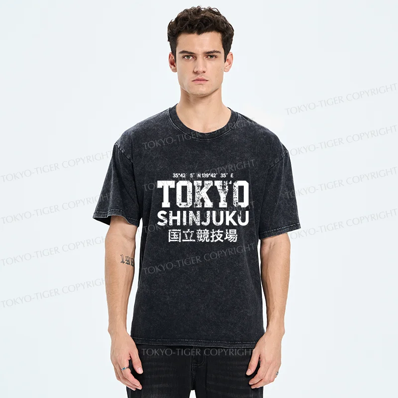 Tokyo-Tiger Tokyo Shinjuku Washed T-Shirt