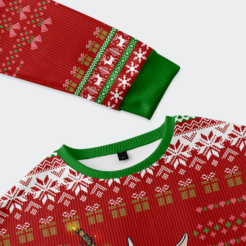 Tokyo-Tiger Say It or Die: Rabbit Christmas Ugly Sweatshirt