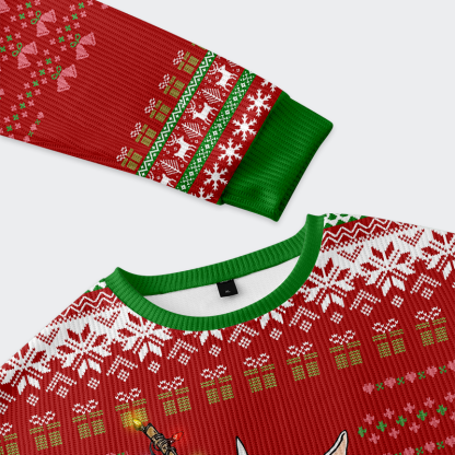 Tokyo-Tiger Say It or Die: Rabbit Christmas Ugly Sweatshirt