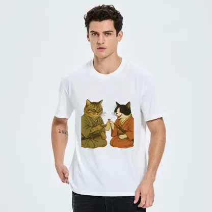Tokyo-Tiger Cat Tasting Sake Classic T-Shirt