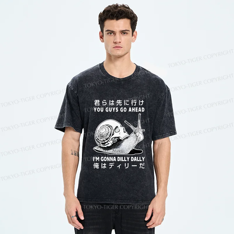 Tokyo-Tiger Dilly Dally's Snail Washed T-Shirt