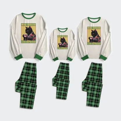 Tokyo-Tiger Up Caffeine Down Depression Family Pajama Sets