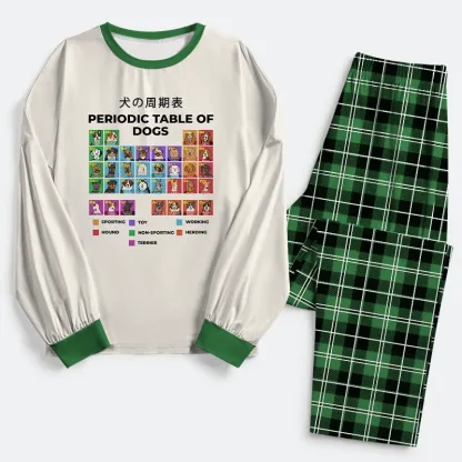 Tokyo-Tiger Periodic Table Of Dogs Family Pajama Sets
