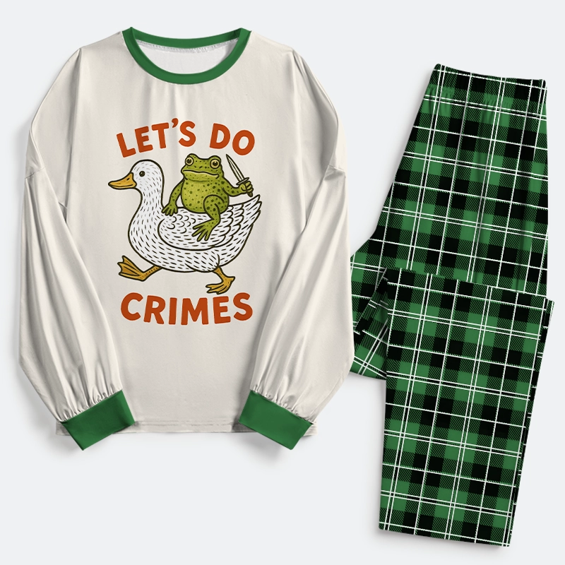 Tokyo-Tiger Frog Ready To Commit Crime Family Pajama Sets