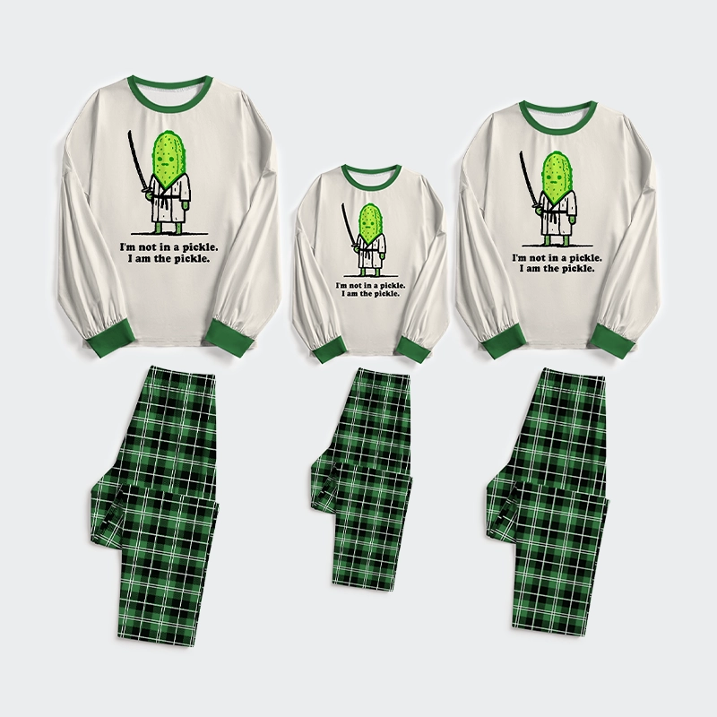 Tokyo-Tiger Funny Cucumber Samurai Family Pajama Sets