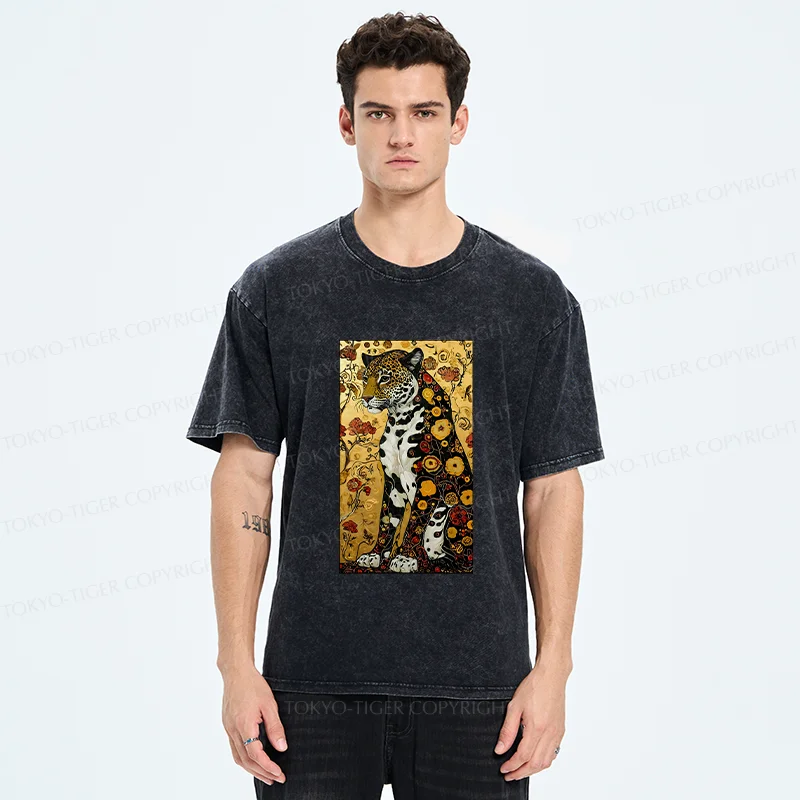 Tokyo-Tiger Magnificent Leopard Washed T-Shirt