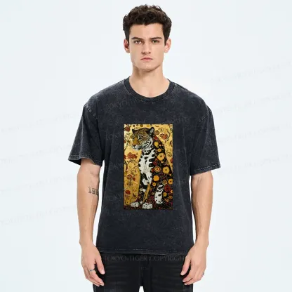 Tokyo-Tiger Magnificent Leopard Washed T-Shirt