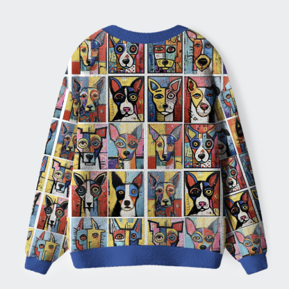 Tokyo-Tiger Paw-casso：The Artful Dog Ugly Cardigan Sweater