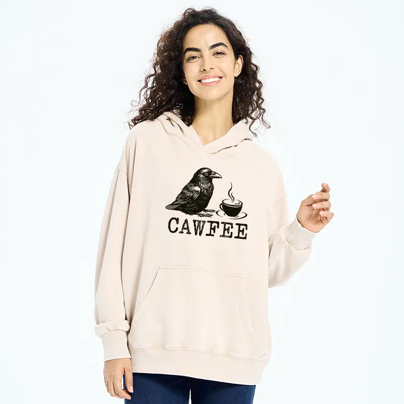 Tokyo-Tiger Cawfee Funny Japan Meme Washed Hoodie