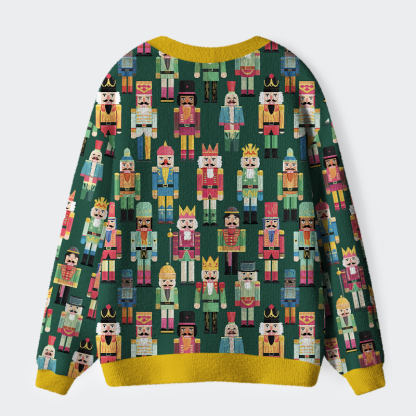 Tokyo-Tiger Nutcracker Parade Ugly Cardigan Sweater