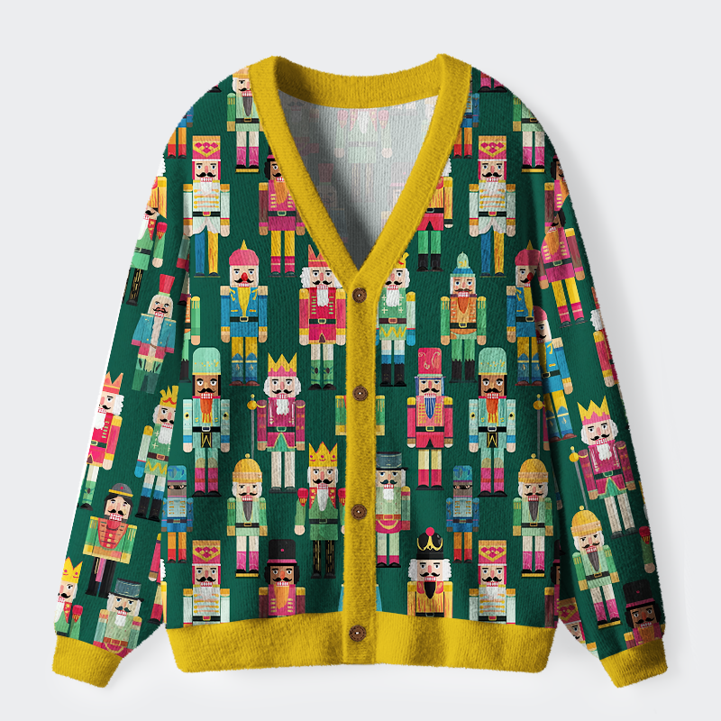 Tokyo-Tiger Nutcracker Parade Ugly Cardigan Sweater