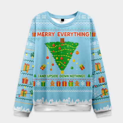 Tokyo-Tiger Flipped Festivity Christmas Ugly Sweatshirt