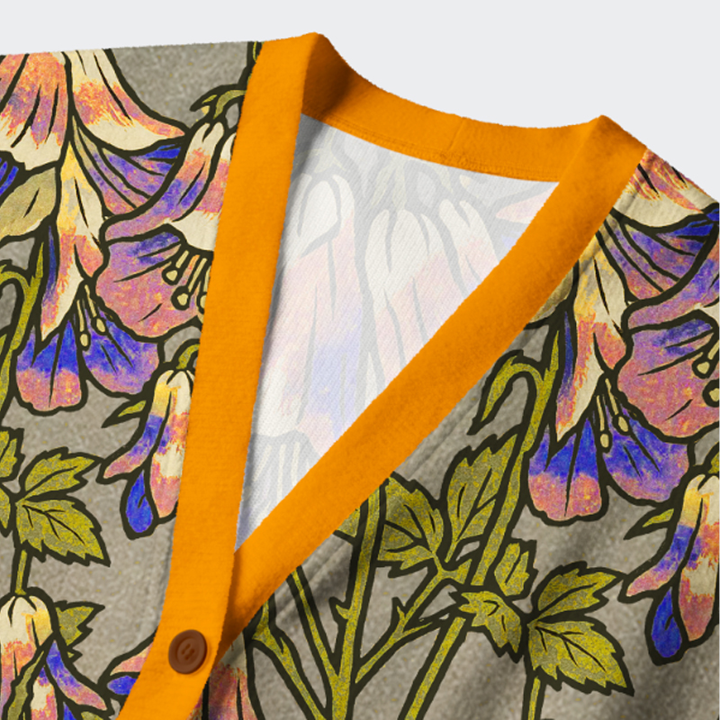 Tokyo-Tiger Lily Of The Valley Ugly Cardigan Sweater