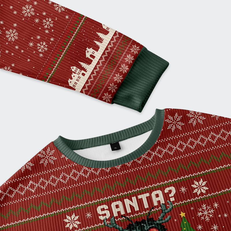 Tokyo-Tiger Santa? No, It’s Mothman! Christmas Ugly Sweatshirt