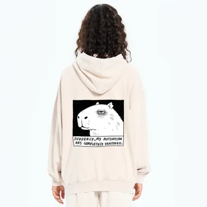 Tokyo-Tiger Power Has Completely Disappeared Washed Zip Hoodie