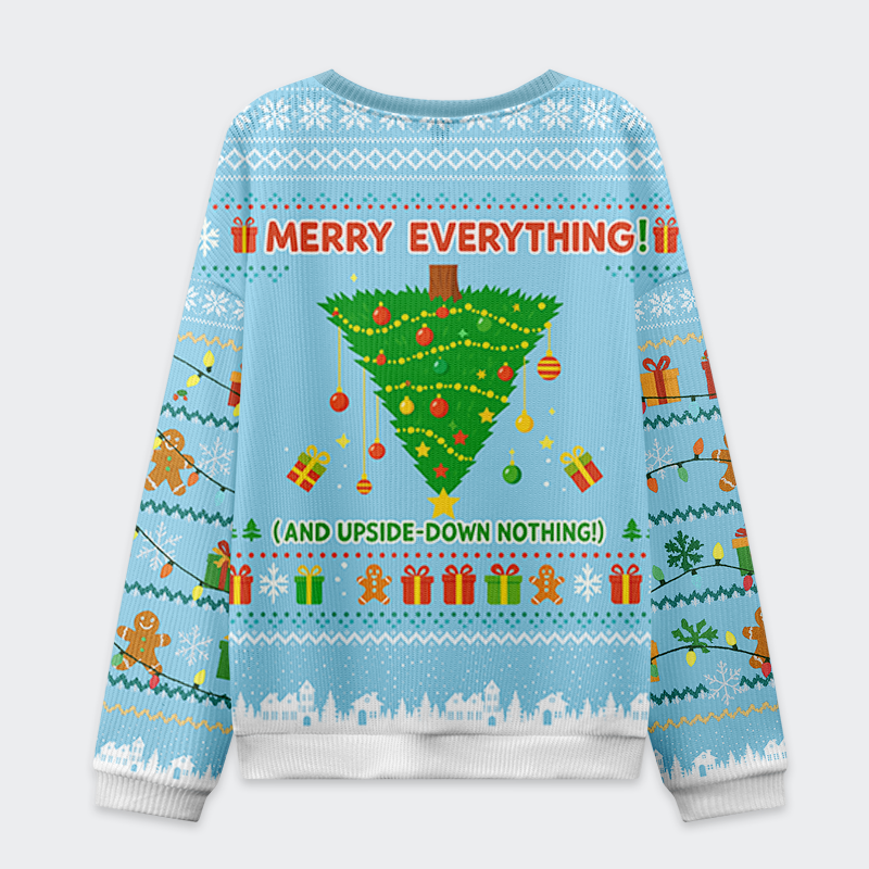 Tokyo-Tiger Flipped Festivity Christmas Ugly Sweatshirt