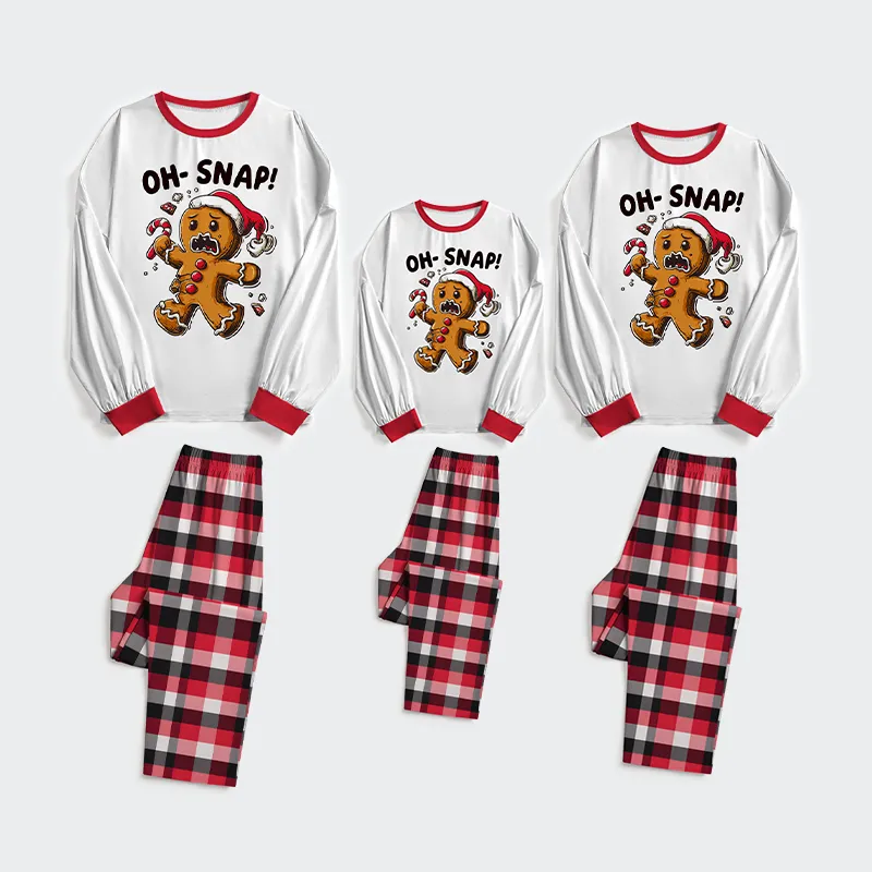 Tokyo-Tiger Oh Snap The Gingerbread Man's Christmas Chaos Family Pajama Sets